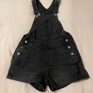 Old Navy Black Denim Overalls